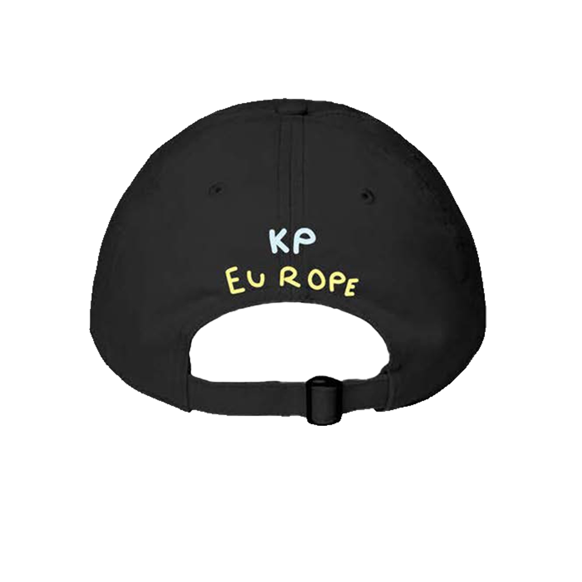 Black cap with 'KP EUROPE' text 