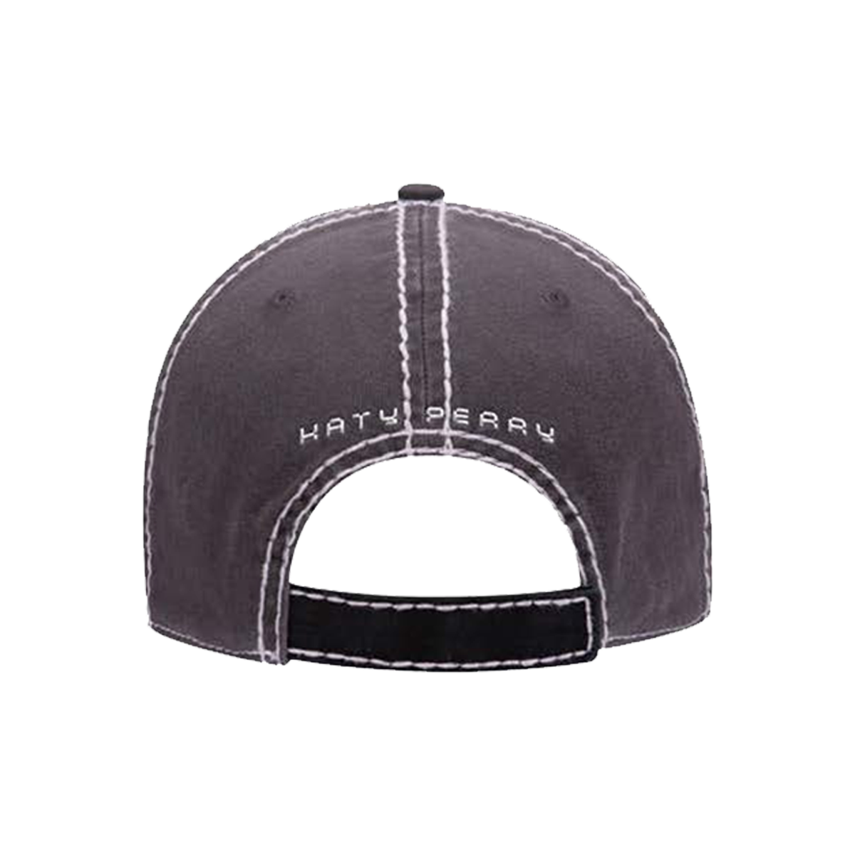 Gray cap with 'Katy Perry' branding 