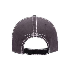 Gray cap with 'Katy Perry' branding 